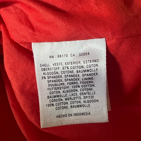 Moulinette Souers Sweet Enticement by Anthropologie red orange pleated dress - Picture 5 of 6